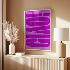 Bold Fuchsia Layers Poster