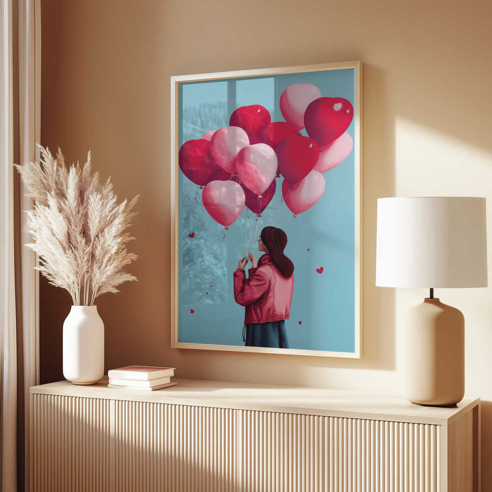 Love Balloons Flight Poster