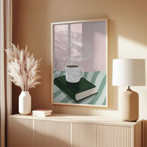 Coffee and book Poster