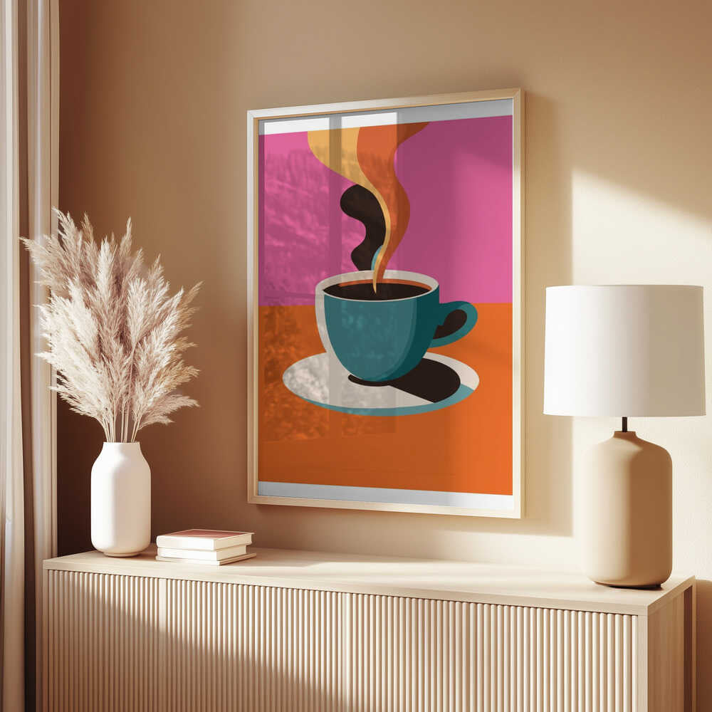 A3 Coffee Steam Pink Final 01 01.png Poster