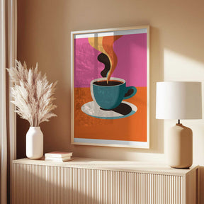 A3 Coffee Steam Pink Final 01 01.png Poster