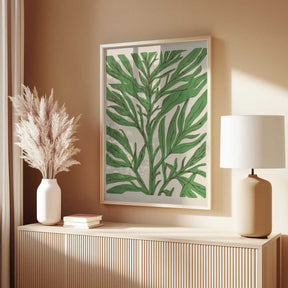 The Tree Branch with Green Leaves Poster