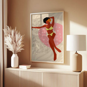 Lazy Pool Day Poster