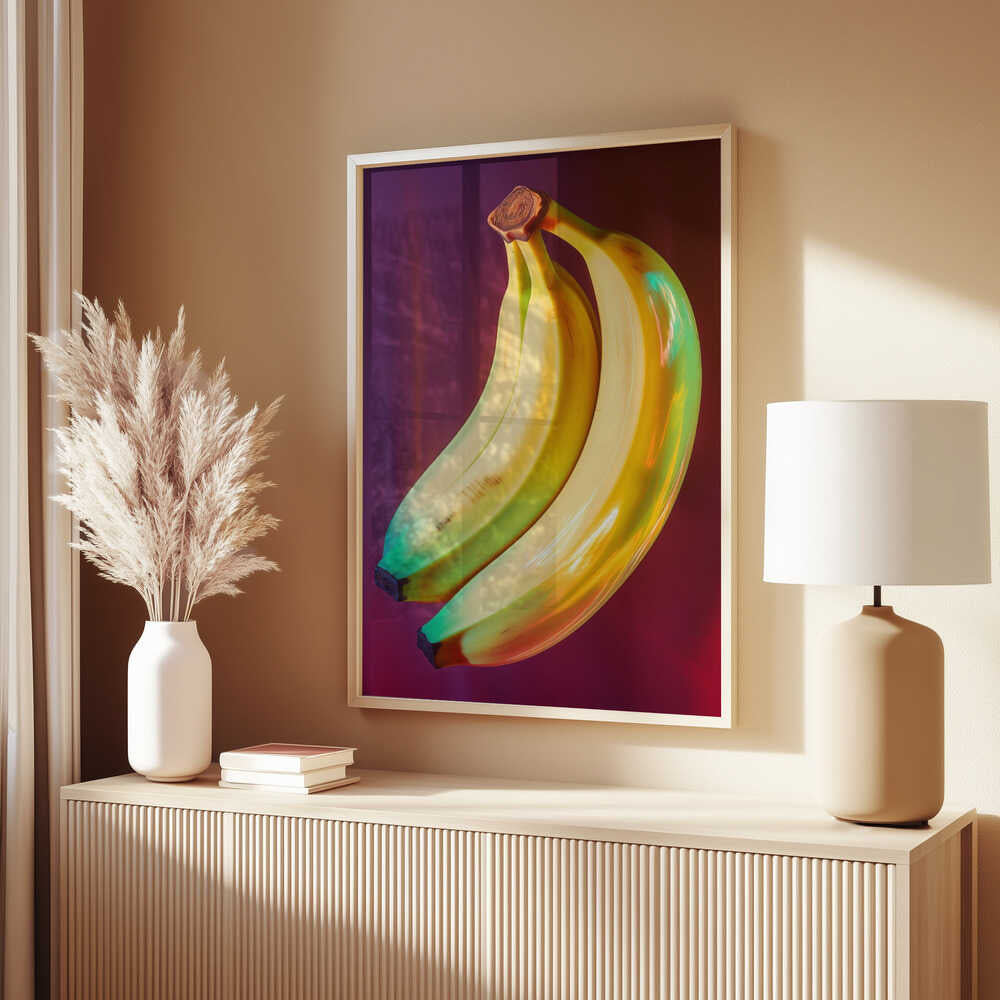 Neon Banana Fusion Poster