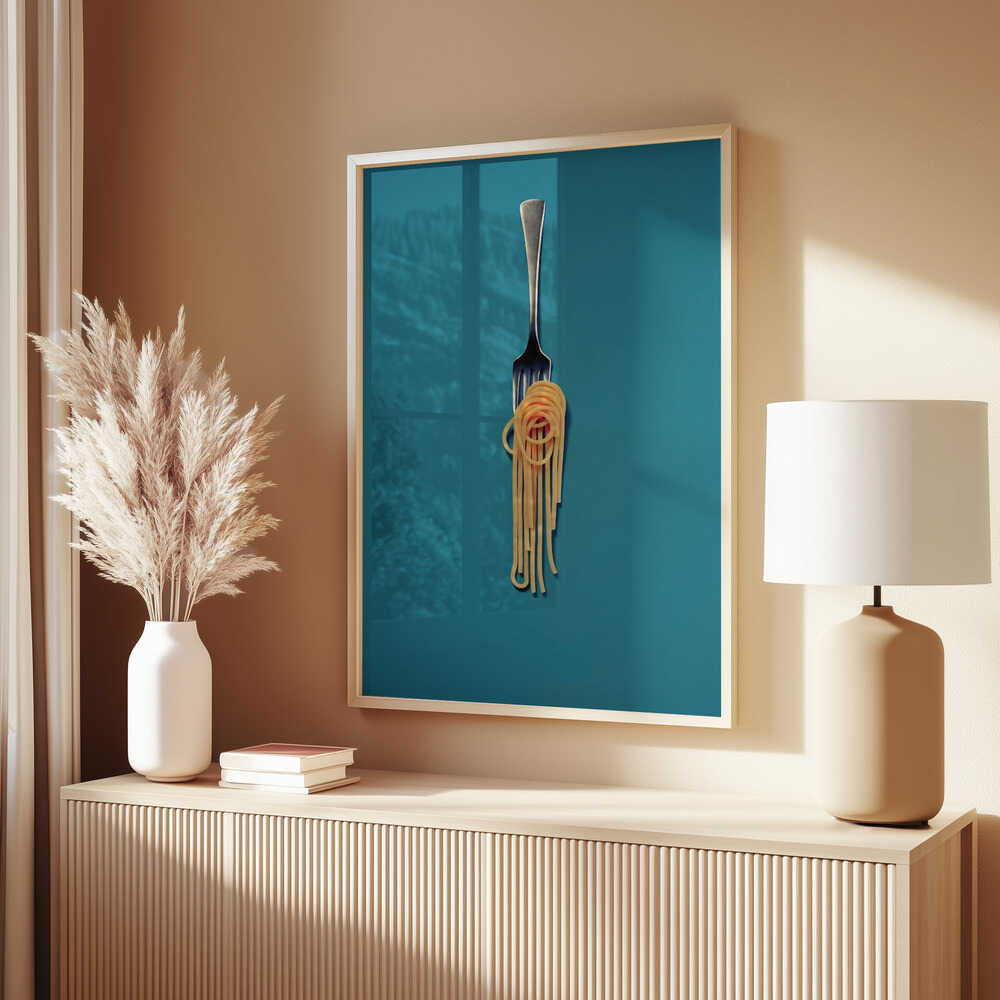 Pasta Swirl Symphony Poster