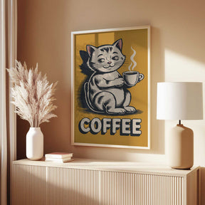 Cat Brew Delight Poster