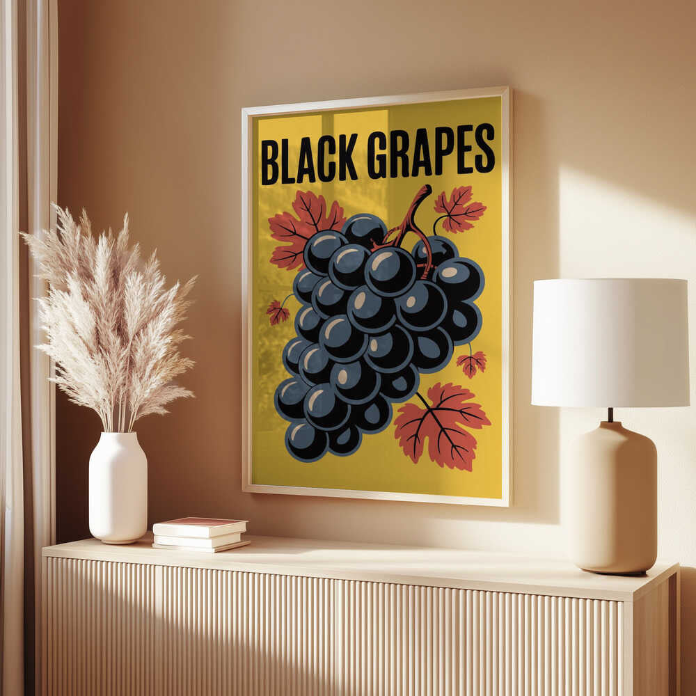 Grapes &amp; Leaves Poster
