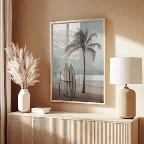 Beach Surfboards Poster