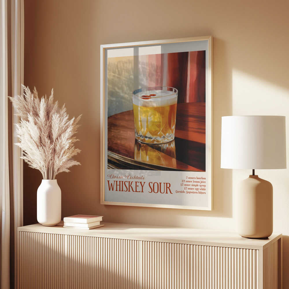 Classic Cocktails - Whiskey Sour Poster
