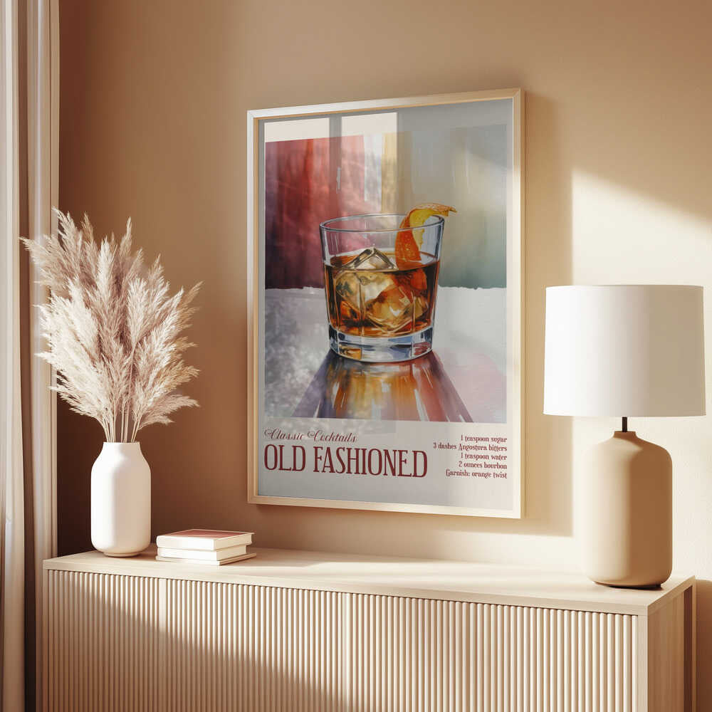 Classic Cocktails - Old Fashioned Poster
