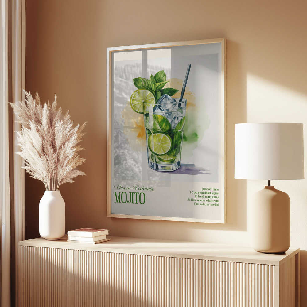 Classic Cocktails - Mojito Poster
