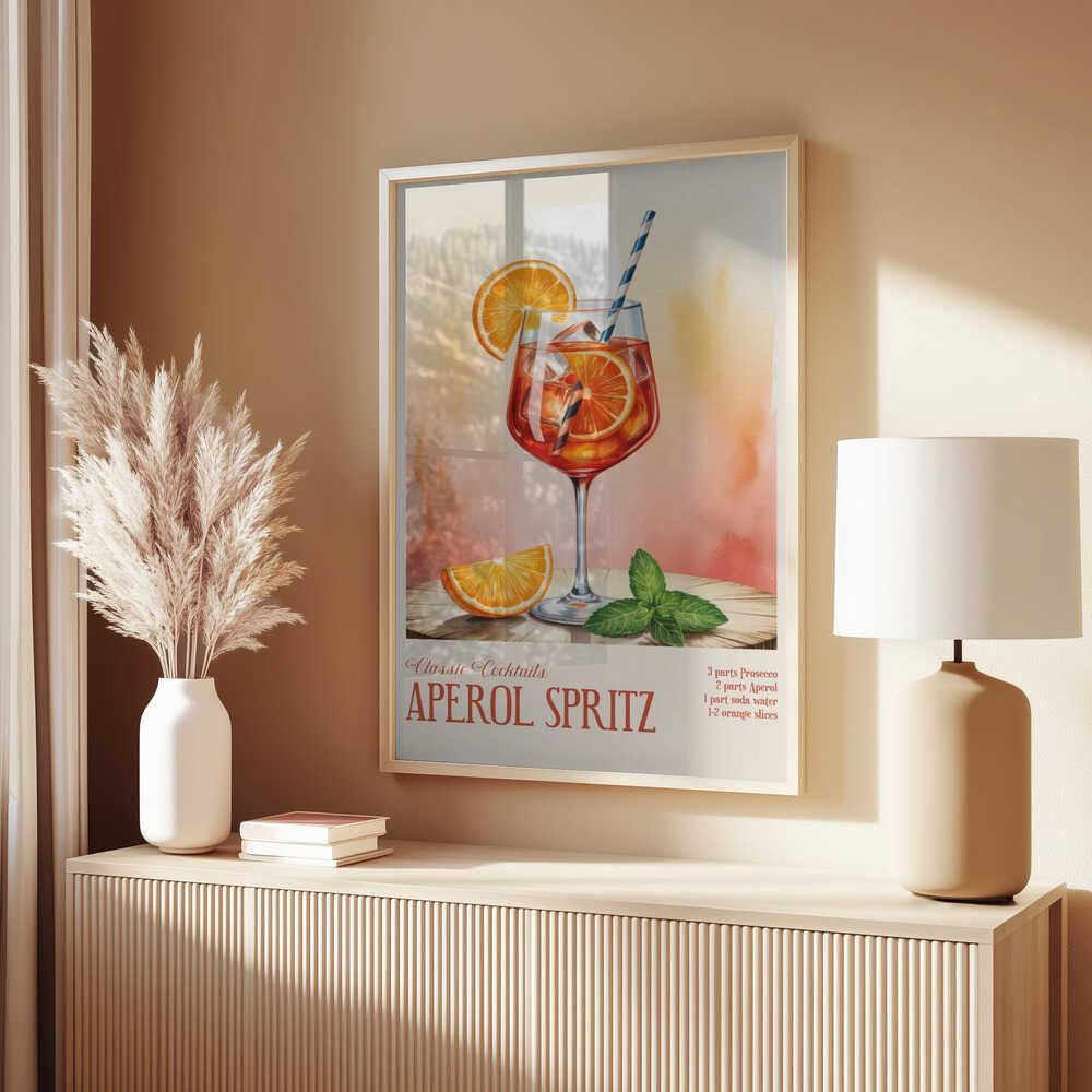 Classic Cocktails - Aperol Spritz Poster