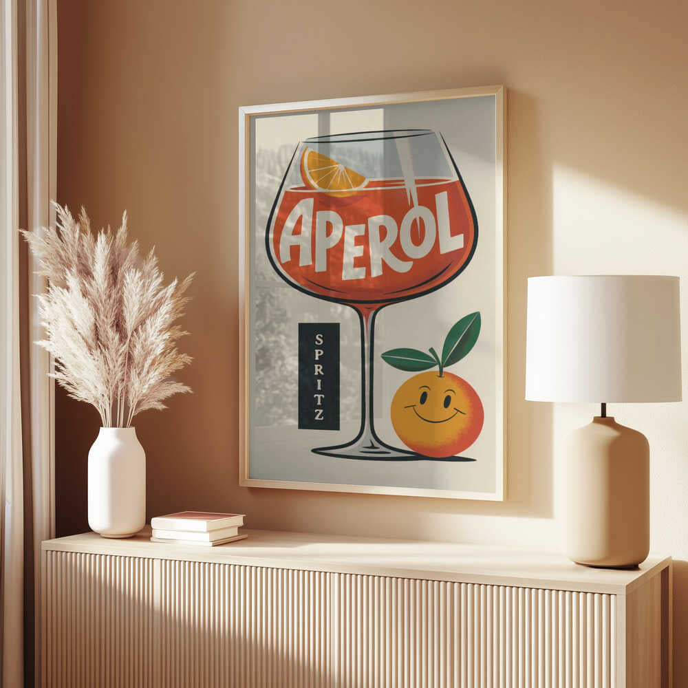 Aperol Spritz Retro Poster