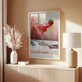 Classic Cocktails - Strawberry Daiquiri Poster