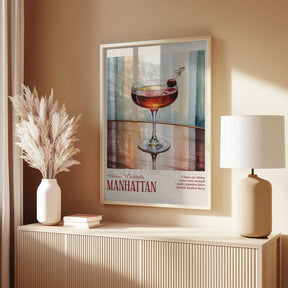 Classic Cocktails - Manhattan Poster