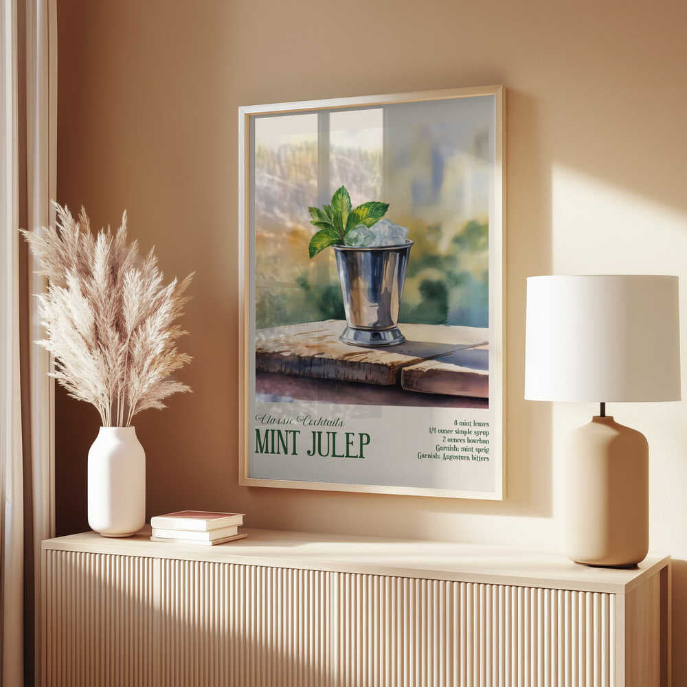 Classic Cocktails - Mint Julep Poster