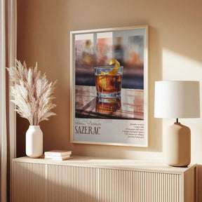 Classic Cocktails - Sazerac Poster