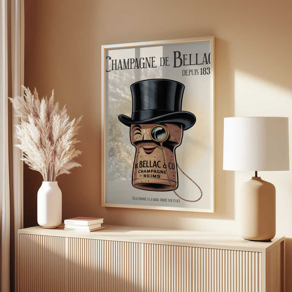 Champagne De Bellac Poster