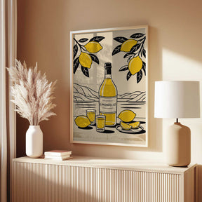 Limoncello Bottle Poster