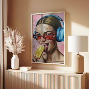 Popsicle and Music Poster