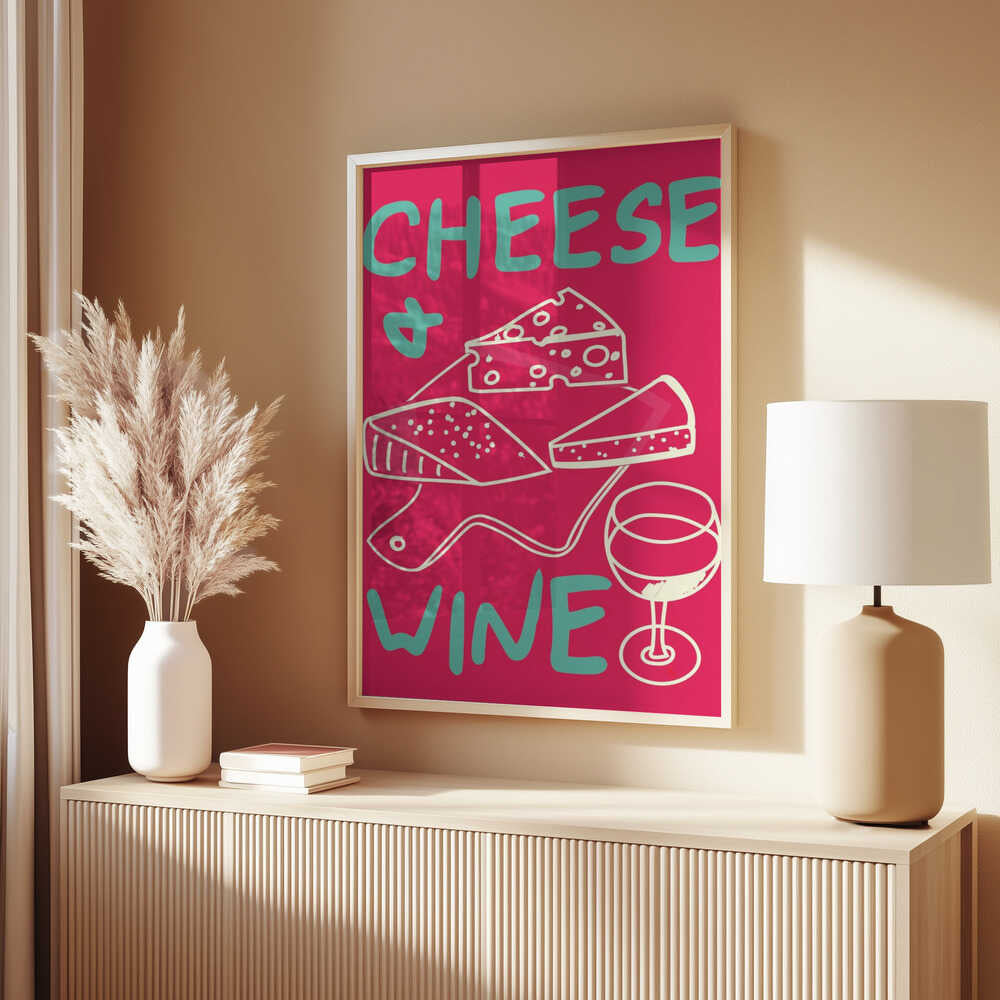 A4 Cheese & Wine 01.png Poster