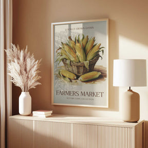 Farmers Market Corn Poster
