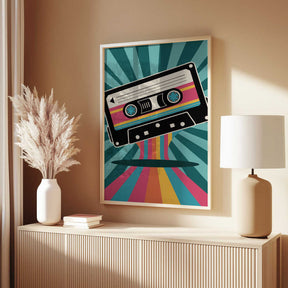 Colorful Cassette Poster
