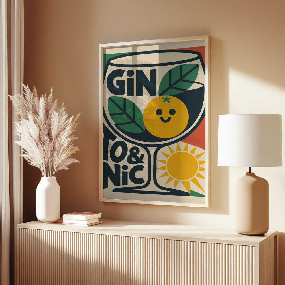 Sunny Gin and Tonic Poster