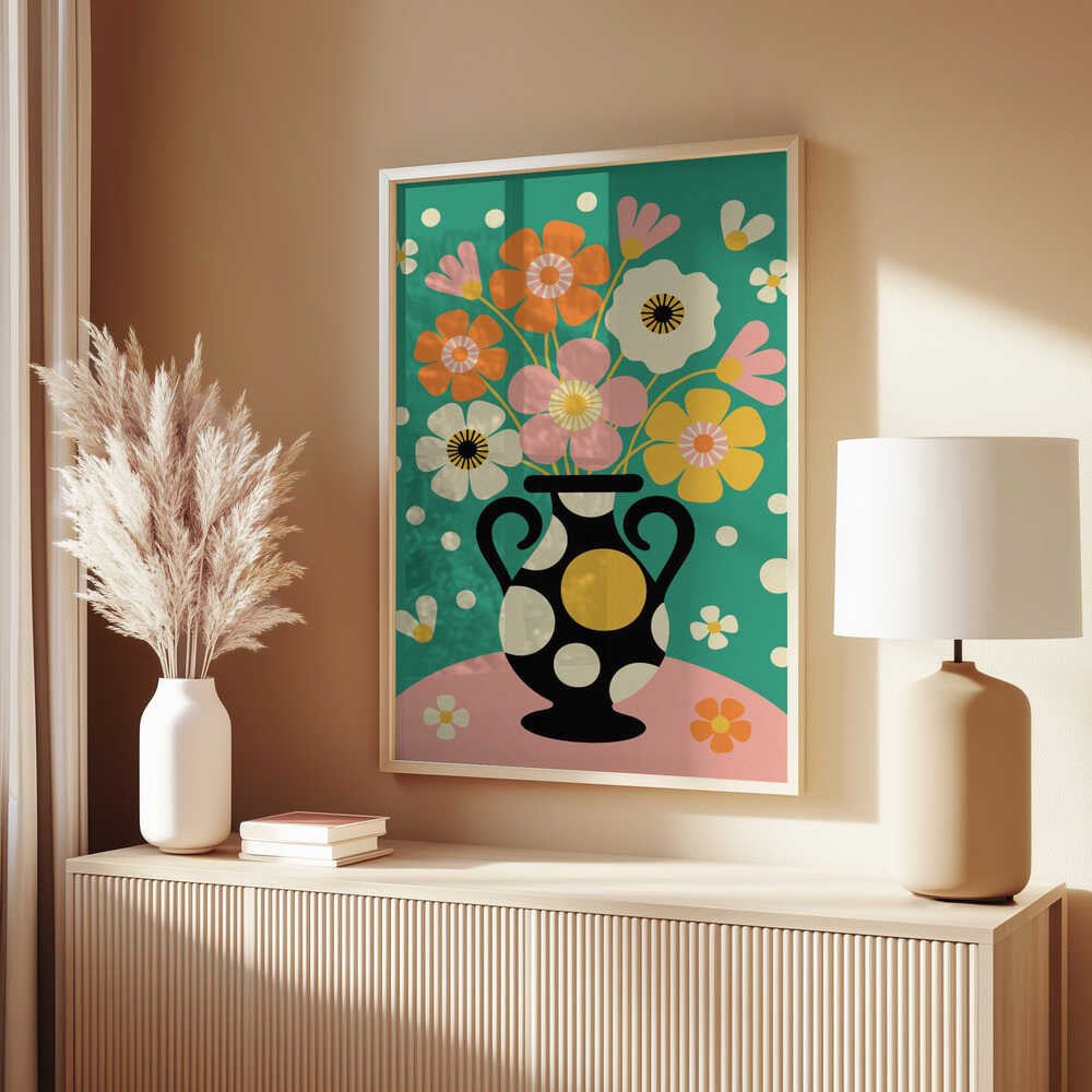 Bouquet of Bold Flowers Poster