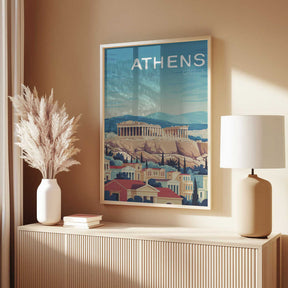 Athens Travel Poster Poster