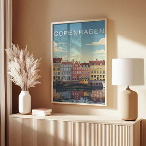 Copenhagen Travel Poster Poster