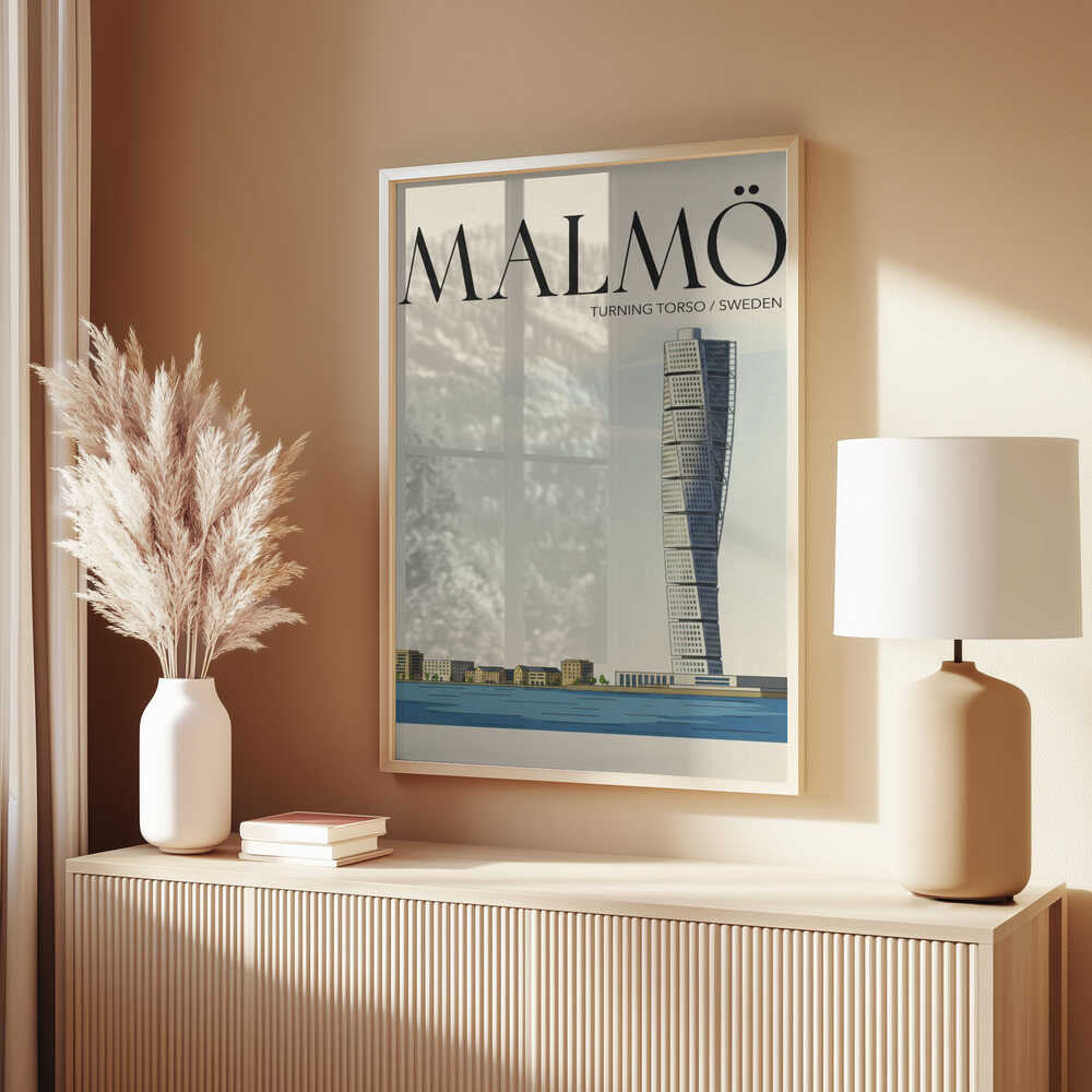 Malmö Travel Poster Poster