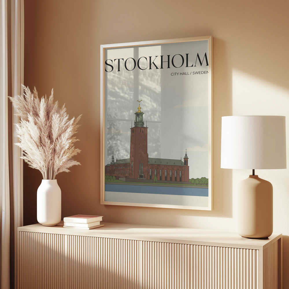 Stockholm City Hall Travel Poster Poster