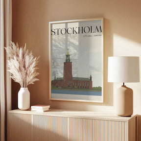 Stockholm City Hall Travel Poster Poster