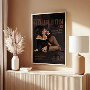 Babes of Bourbon October Halloween Witch Poster
