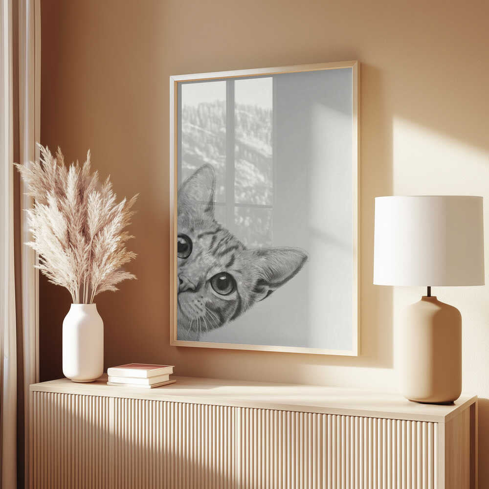 Curious Cat Poster