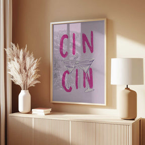 Cin Cin Pink Poster