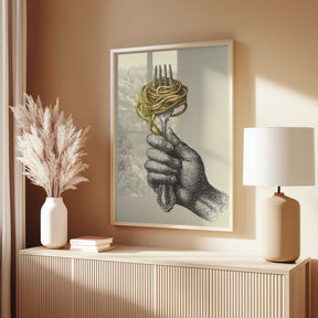 Spaghetti On a Fork Poster