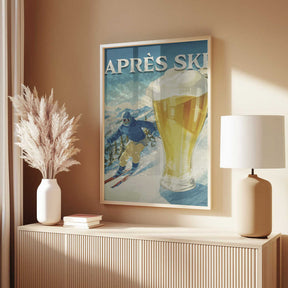 Apres Ski Retro Poster