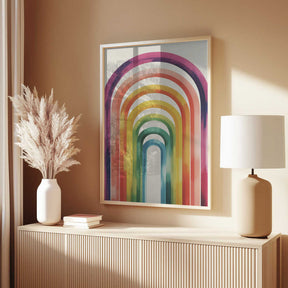 Colorful Arches Poster