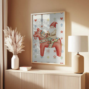 Gnome On Horse Poster