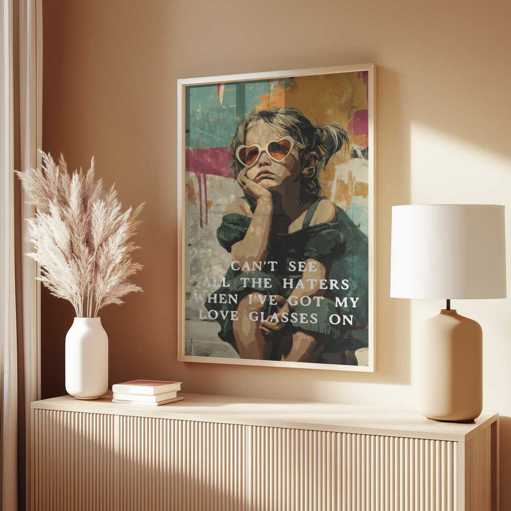 Love Glasses On Poster