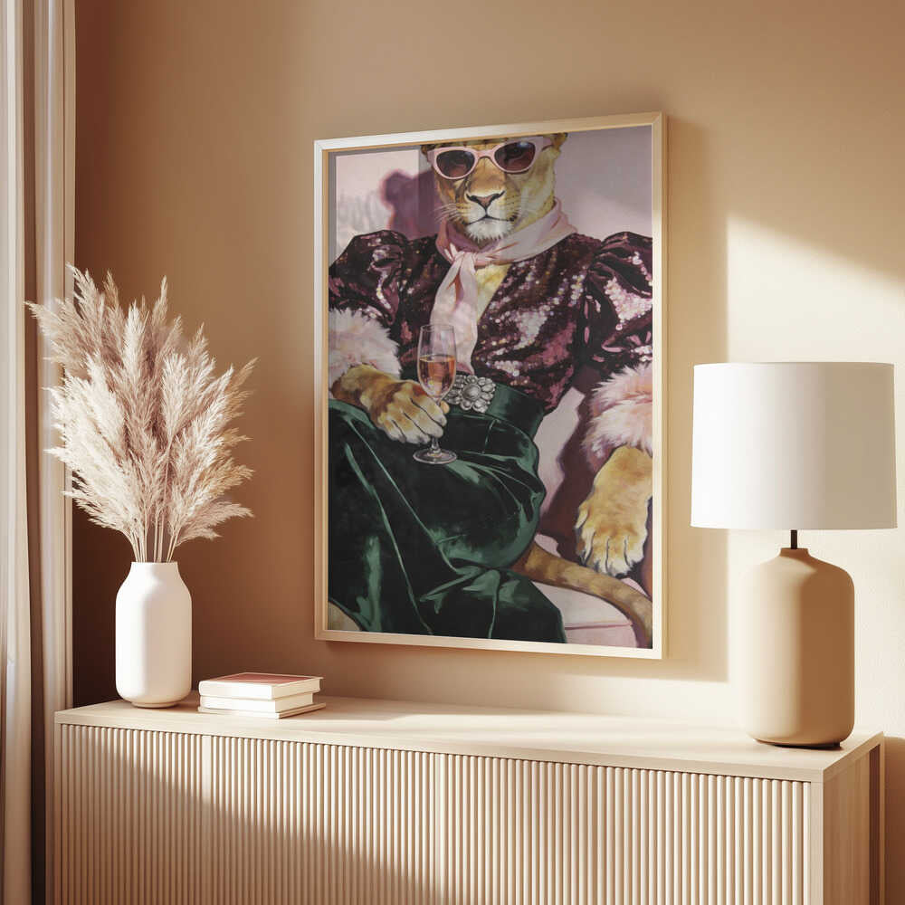 Party Lioness Poster