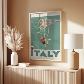 Italy Pasta Swing Poster