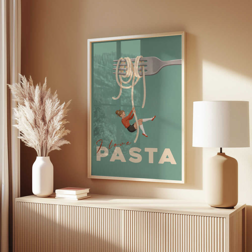 I Love Pasta Poster