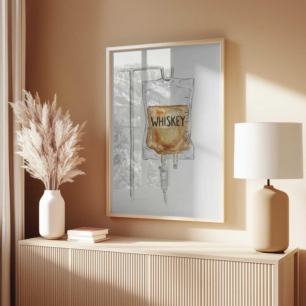 IV Whiskey Bag Poster