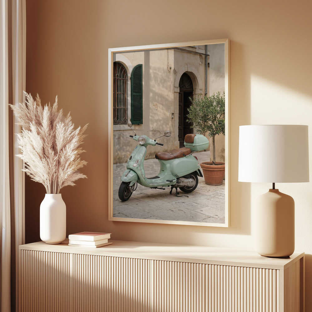 Vespa In Italy Poster