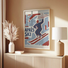 Apres Ski Waiter Poster