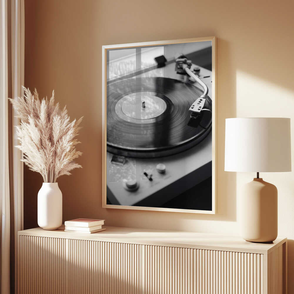Vinyl Record Player Poster