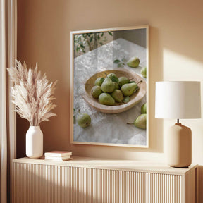 Ripe Green Pears Poster